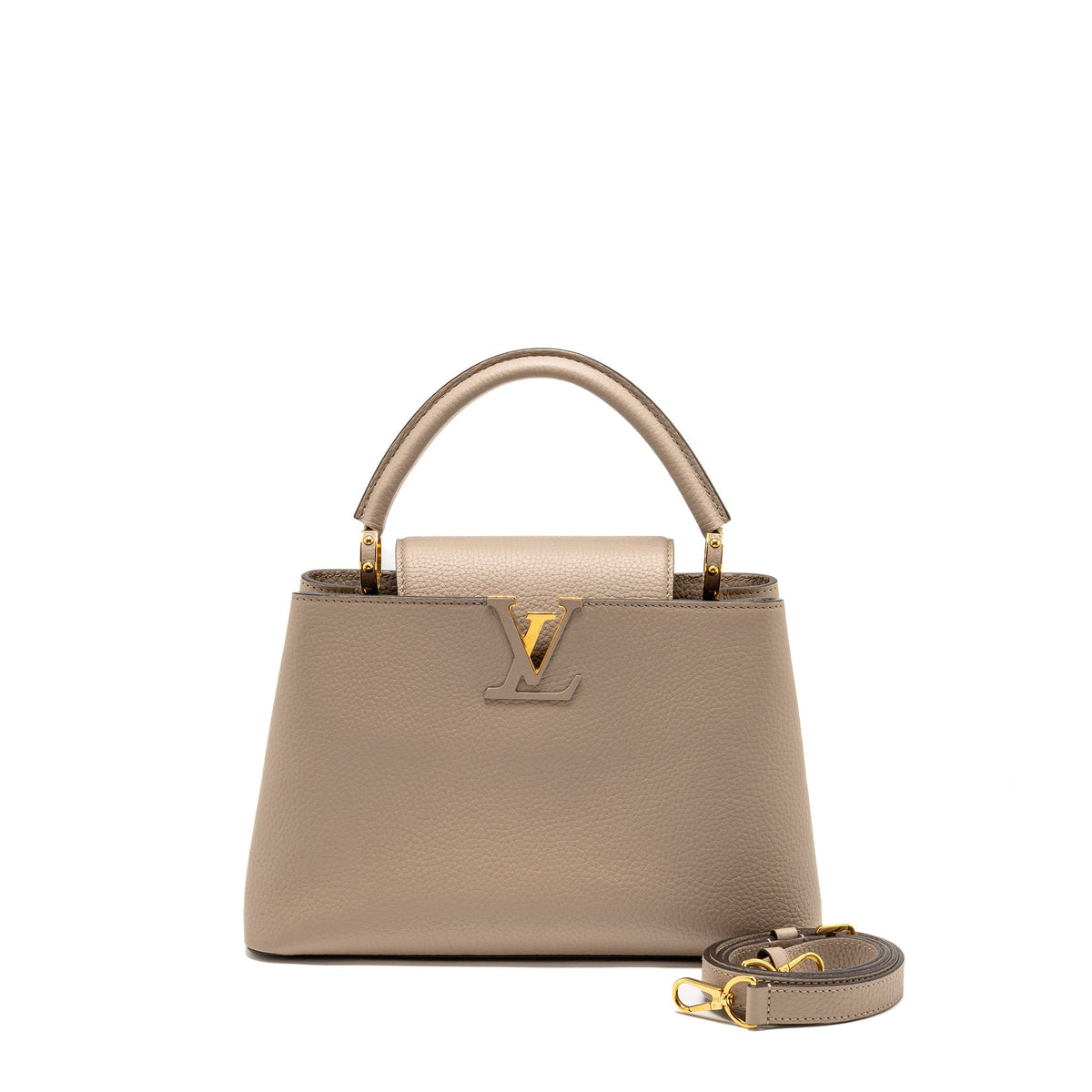 Louis Vuitton Capucines BB Calfskin Grey GHW