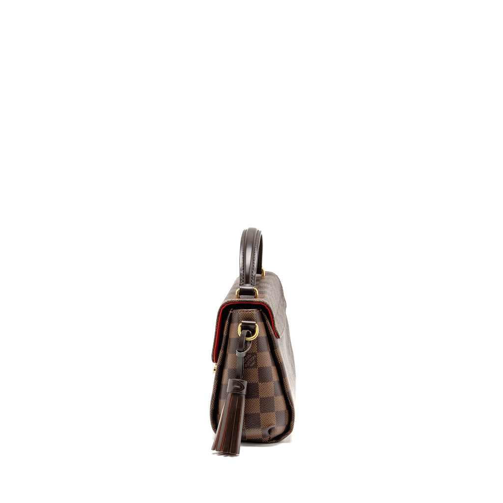 LOUIS VUITTON CROISETTE DAMIER EBENE CANVAS GHW