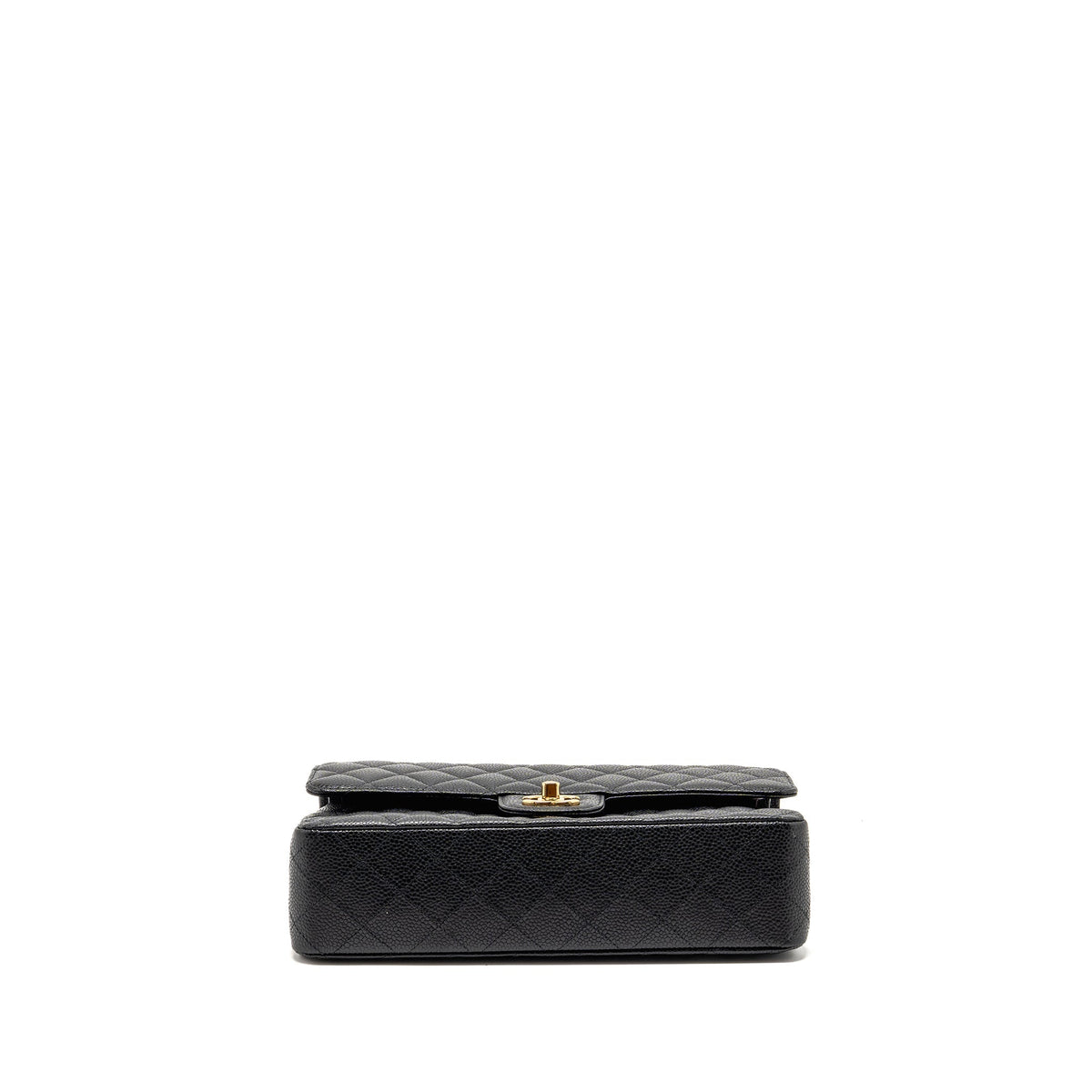 CHANEL MEDIUM CLASSIC DOUBLE FLAP BAG CAVIAR BLACK GHW (MICROCHIP)