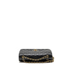 CHANEL MEDIUM CLASSIC DOUBLE FLAP BAG CAVIAR BLACK GHW (MICROCHIP)