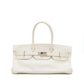 Hermes Shoulder Birkin Clemence Blanc SHW