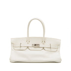 Hermes Shoulder Birkin Clemence Blanc SHW