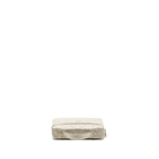 CHANEL CC TOP HANDLE VANITY WITH CHAIN CAVIAR LIGHT GREY LGHW (MICROCHIP)