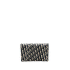 DIOR SADDLE POUCH DIOR OBLIQUE CANVAS BLUE GHW