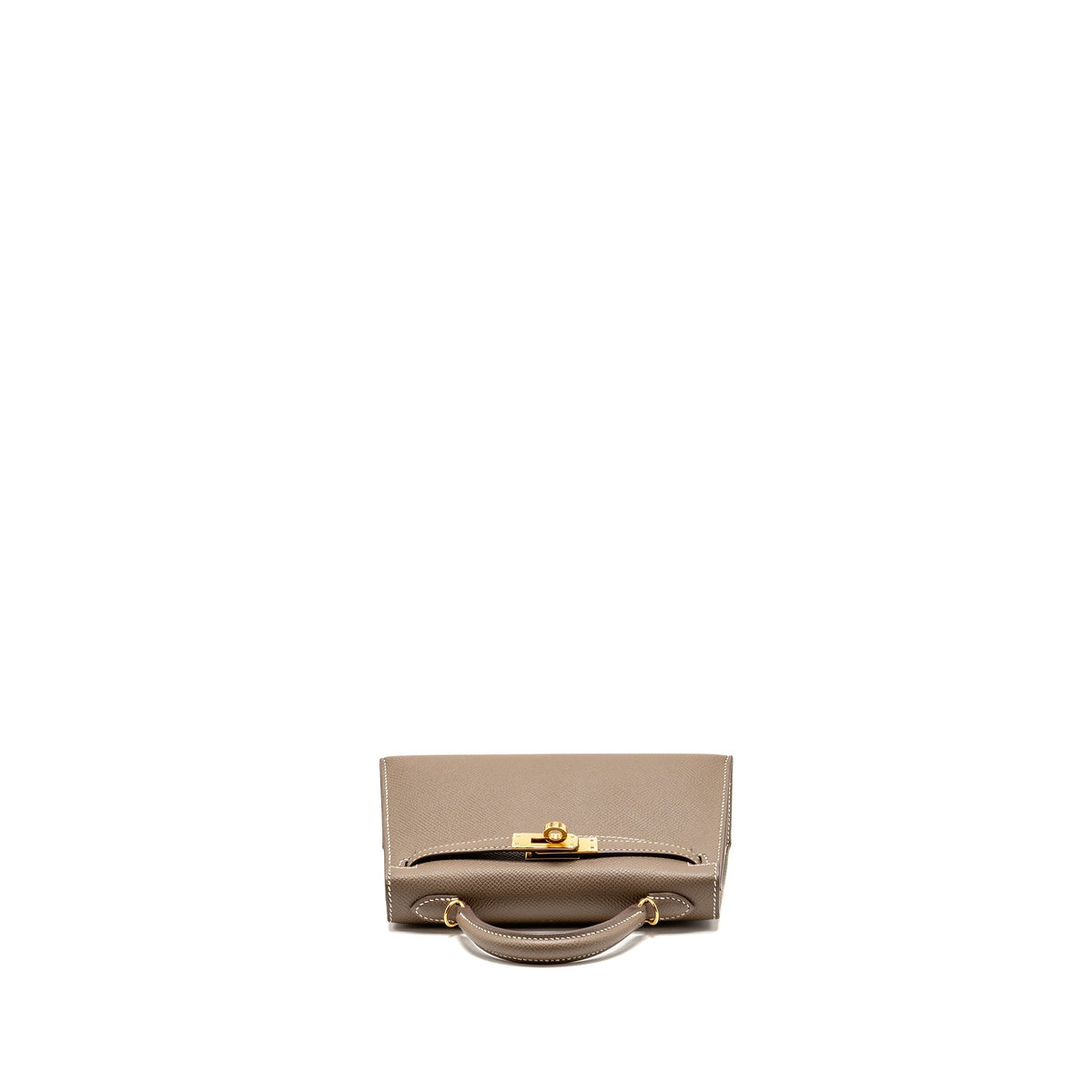 Hermes Mini Kelly Epsom Etoupe GHW