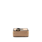 Chanel medium filigree vanity case caviar beige/black GHW