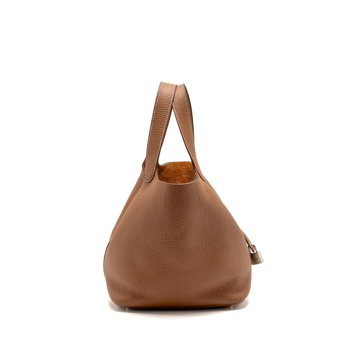 Hermes Picotin 22 Lock Bag Clemence Gold SHW