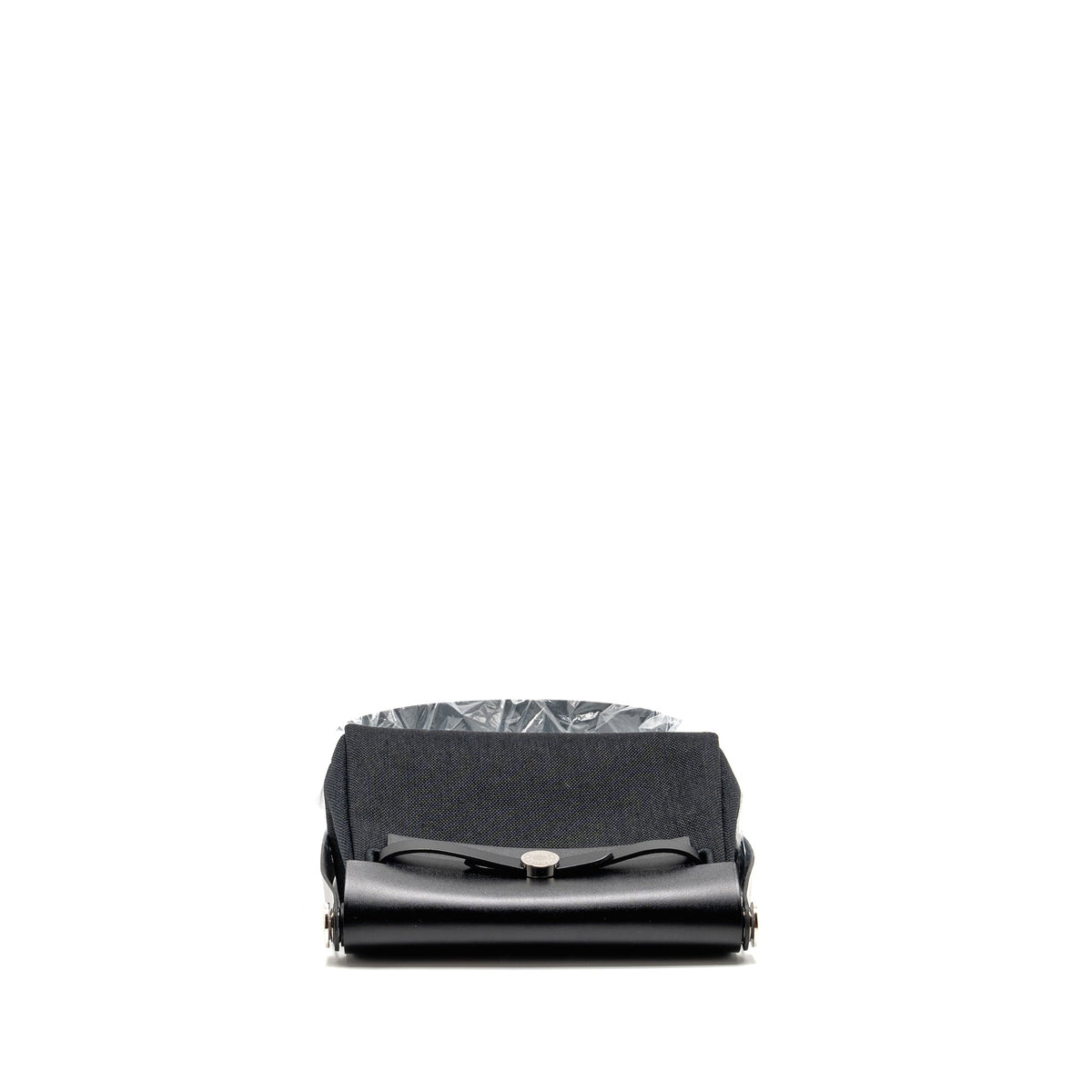 HERMES HERBAG MINI CANVAS/HUNTER LEATHER BLACK SHW