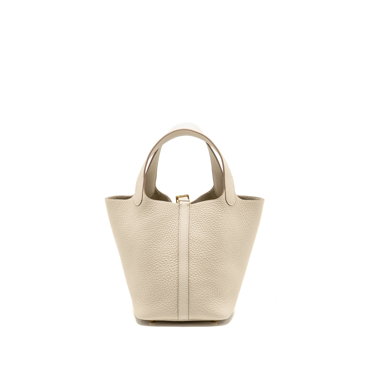 Hermes Picotin 18 Lock Bag Clemence Craie GHW