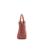 Dior medium Lady D-lite bag embroidery canvas pink LGHW