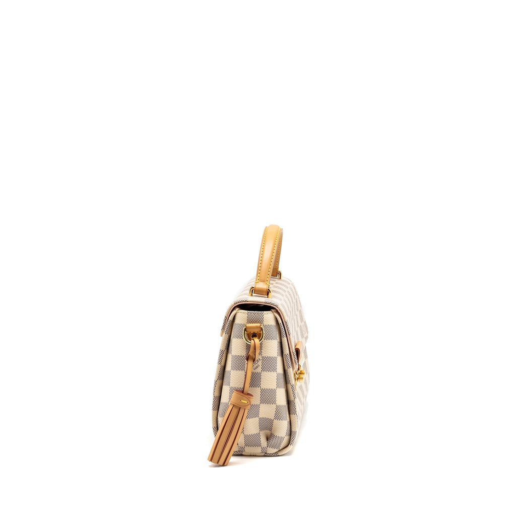 LOUIS VUITTON CROISETTE DAMIER AZUR CANVAS GHW