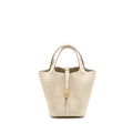 Hermes Picotin 18 Lock Bag Clemence Craie GHW