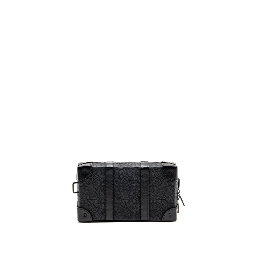 Louis Vuitton Soft Trunk Wallet Monogram Taurillon Leather Black with Black Hardware