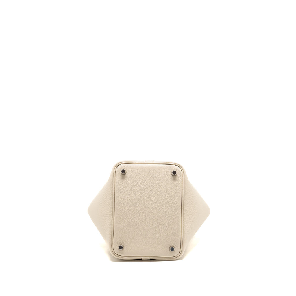 Hermes Picotin 18 Lock Bag Clemence Craie SHW