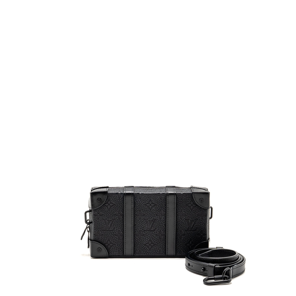 Louis Vuitton Soft Trunk Wallet Monogram Taurillon Leather Black with Black Hardware