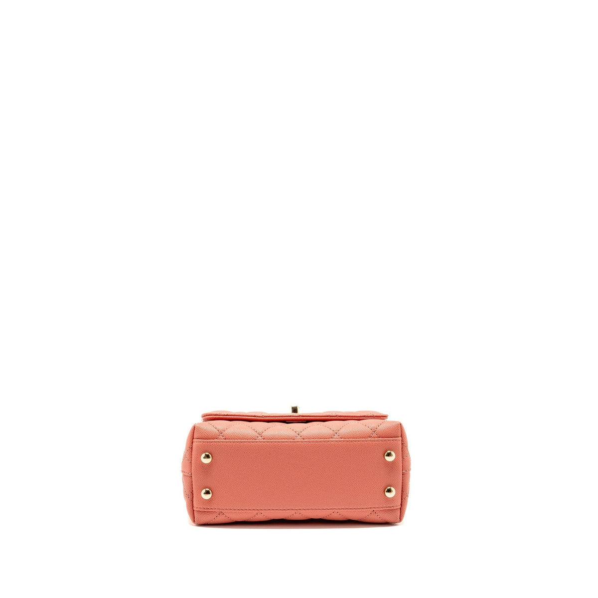 CHANEL MINI COCO HANDLE CAVIAR PINK LGHW (MICROCHIP)