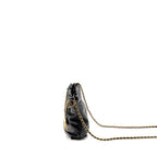 CHANEL MINI 22 BAG CALFSKIN BLACK GHW (MICROCHIP)