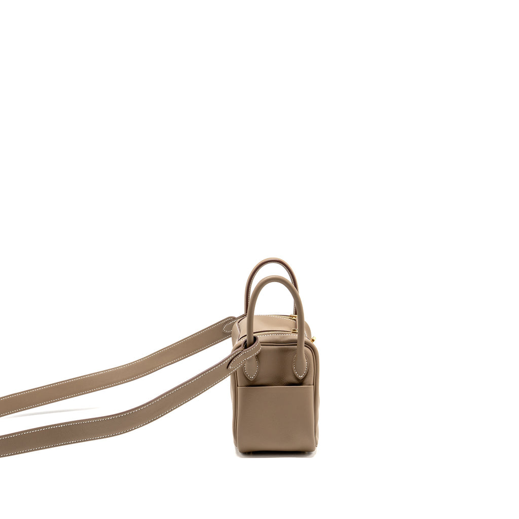 Hermes mini lindy II Swift Etoupe GHW