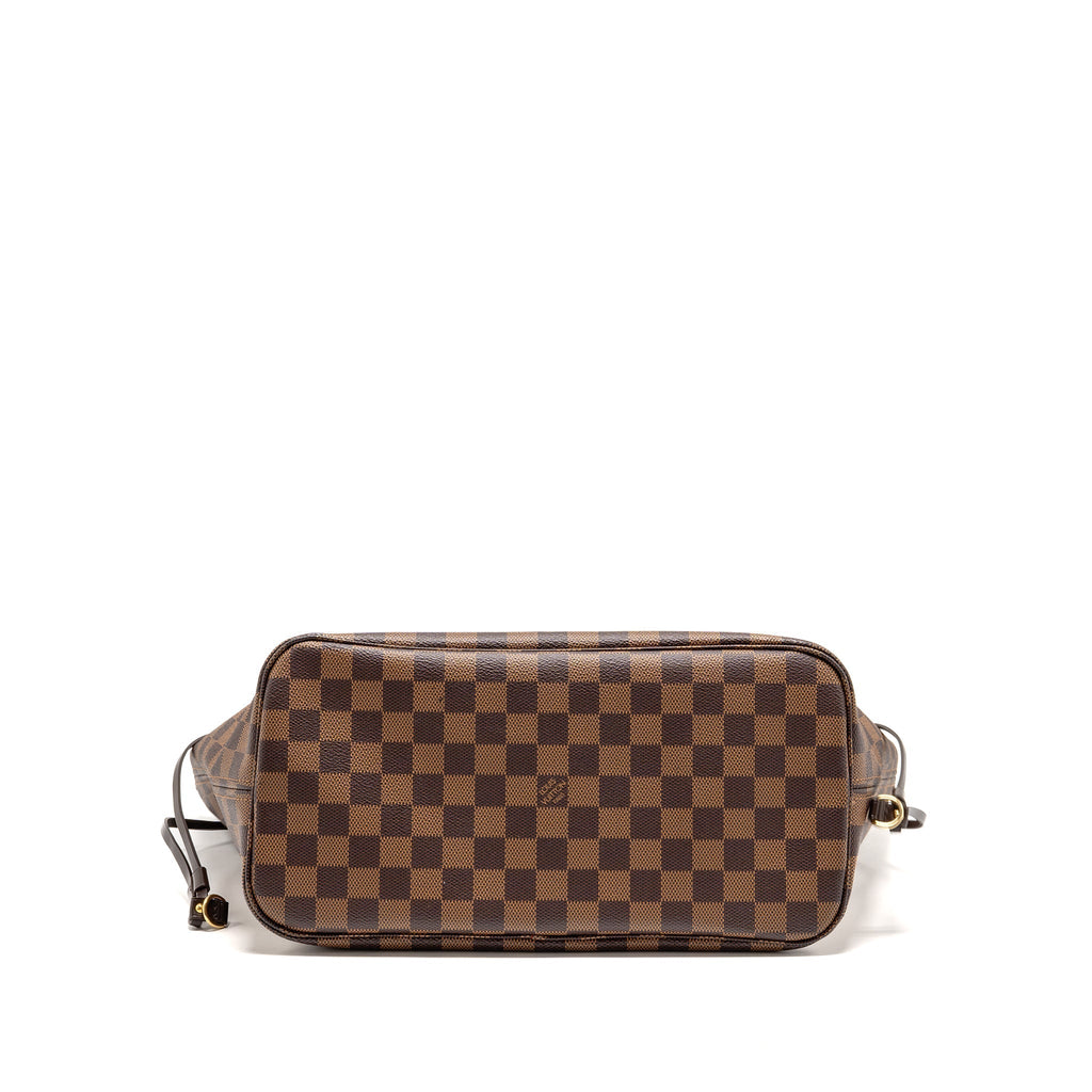 LOUIS VUITTON NEVERFULL MM DAMIER EBENE CANVAS GHW