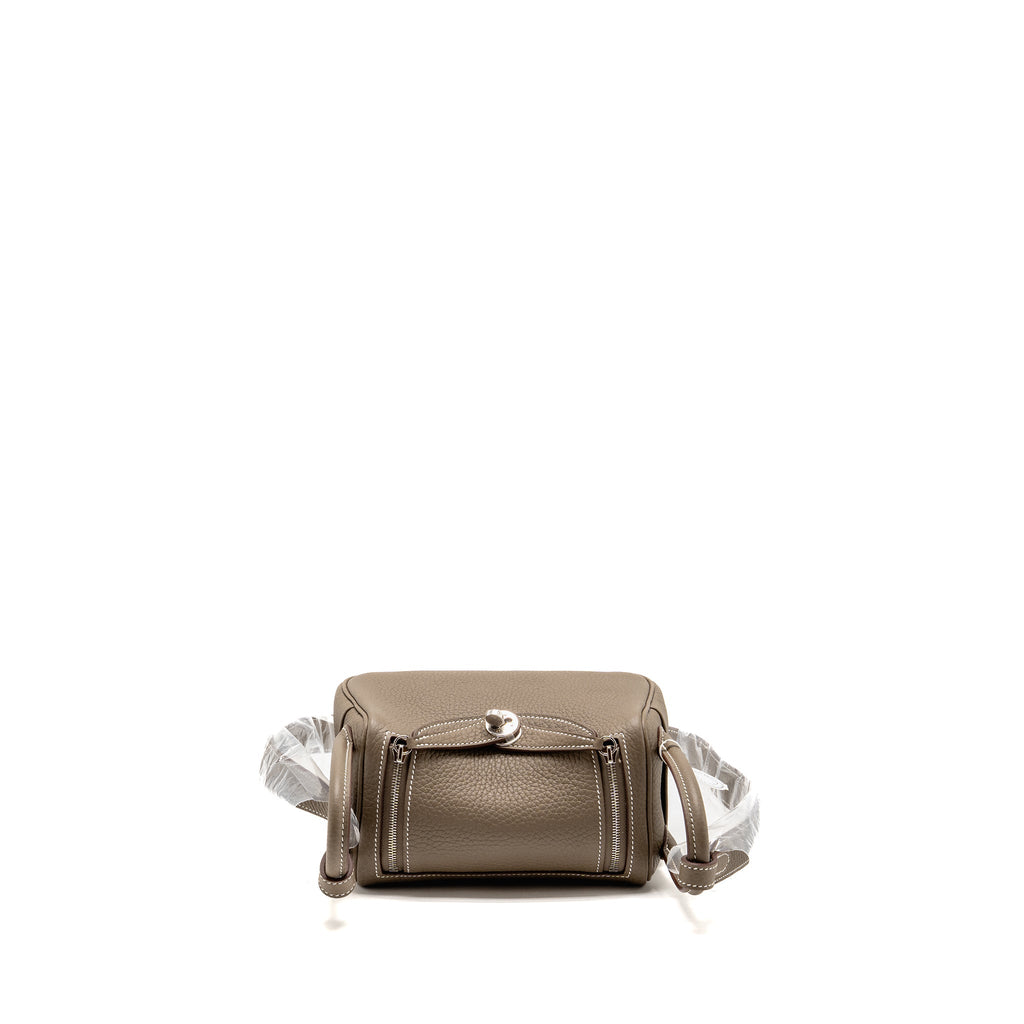 Hermes Mini Lindy II clemence etoupe SHW