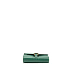 GUCCI MINI DIONYSUS WALLET ON CHAIN CALFSKIN GREEN MULTICOLOUR HARDWARE