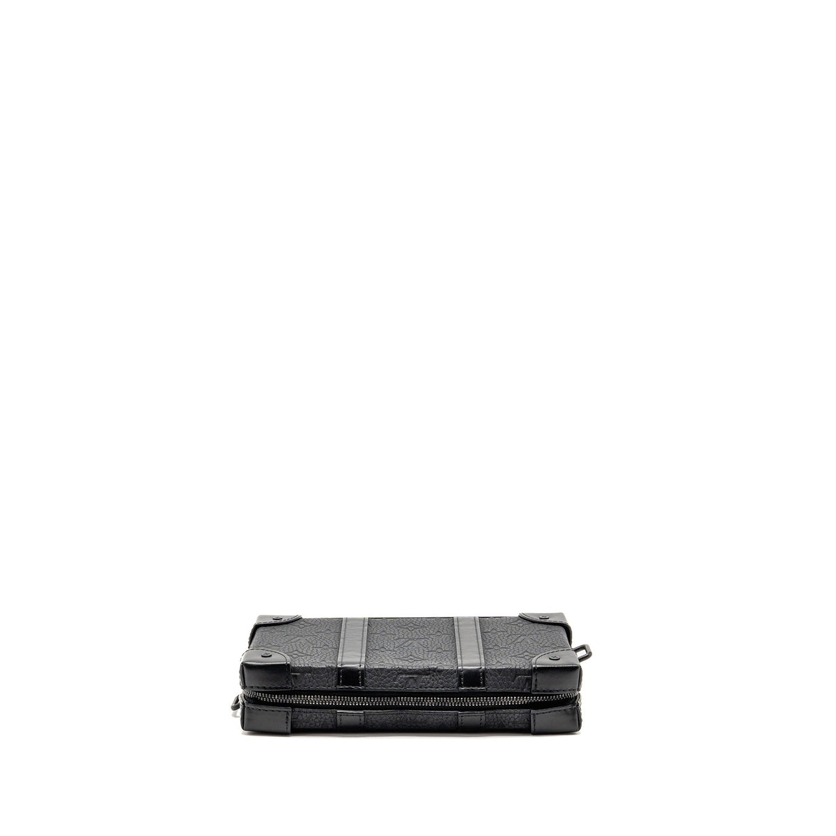 Louis Vuitton Soft Trunk Wallet Monogram Taurillon Leather Black with Black Hardware