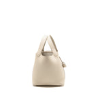 Hermes Picotin 18 Lock Bag Clemence Craie SHW