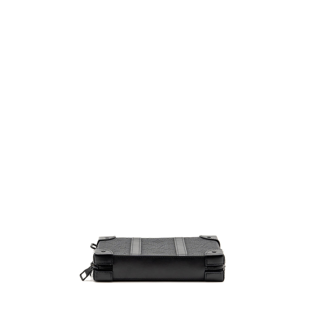 Louis Vuitton Soft Trunk Wallet Monogram Taurillon Leather Black with Black Hardware