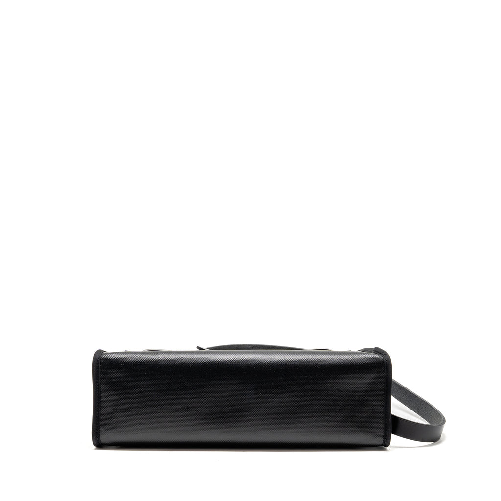 Hermes Herbag 31 Zip Bag Berline Canvas/Hunter Leather Black/Ecru-Black SHW