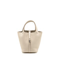 Hermes Picotin 18 Lock Bag Clemence Craie SHW