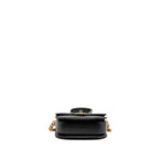 Chanel 22B Round Messenger Bag Grained Calfskin Black GHW (Microchip)