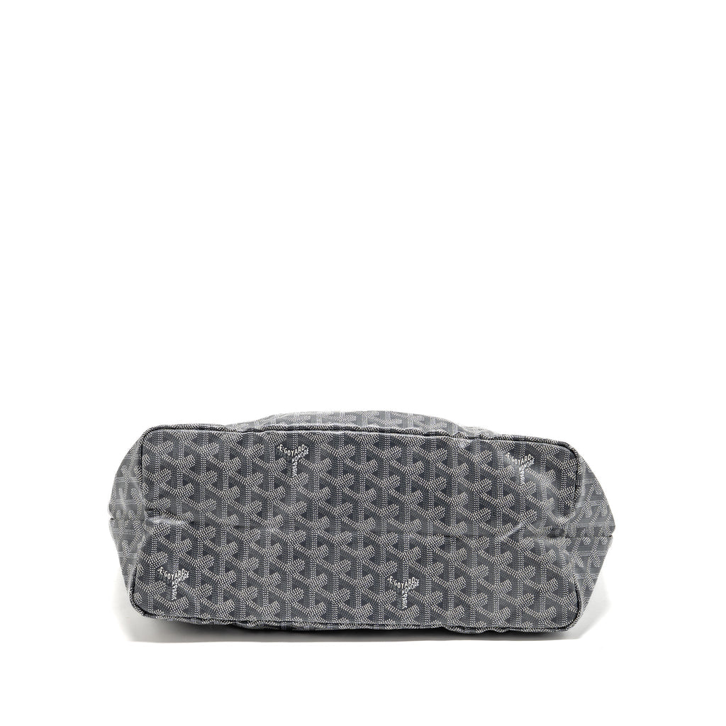 GOYARD SAINT LOUIS PM TOTE GOYARDLINE CANVAS GREY SHW