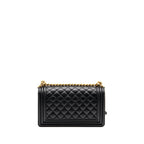 CHANEL MEDIUM CLASSIC BOY BAG CAVIAR BLACK GHW