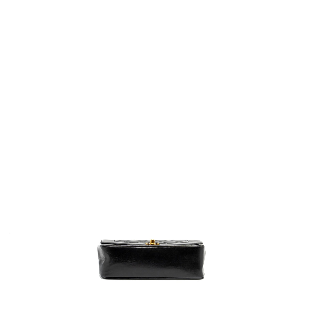CHANEL VINTAGE SMALL DIANA FLAP BAG LAMBSKIN BLACK GHW