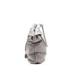 CHANEL MEDIUM 22 BAG SHINY CALFSKIN GREY SHW (MICROCHIP)