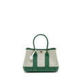 Hermes Neo Garden Party 23 Canvas/Negonda ecru/Vert Moyen SHW