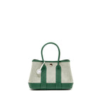 Hermes Neo Garden Party 23 Canvas/Negonda ecru/Vert Moyen SHW