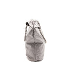 CHANEL MEDIUM 22 BAG SHINY CALFSKIN GREY SHW (MICROCHIP)