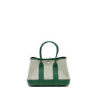 Hermes Neo Garden Party 23 Canvas/Negonda ecru/Vert Moyen SHW