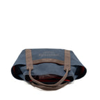 Hermes the grooming bag canvas bleu navy/feu SHW