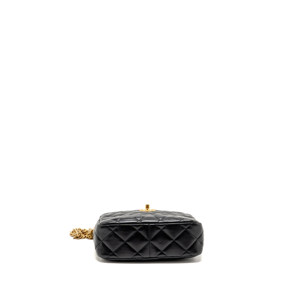 Chanel Pillow Crush Hobo Bag Lambskin Black GHW (Microchip)
