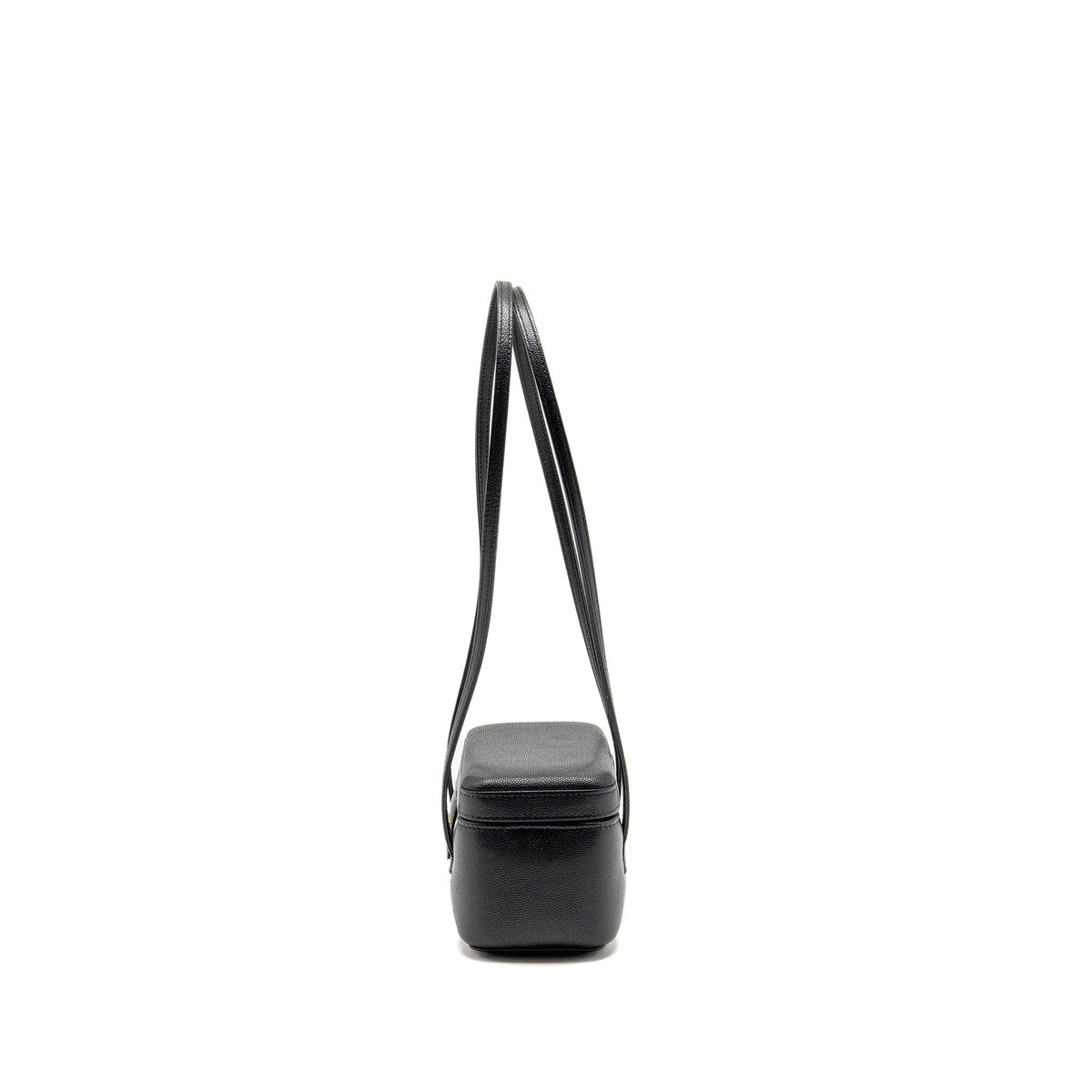 CHANEL 26P PREPPY COCO MINI VANITY SHOULDER BAG CAVIAR BLACK GHW (MICROCHIP)