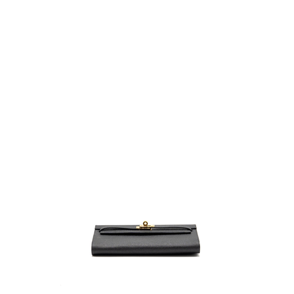 Hermes kelly to go epsom black GHW