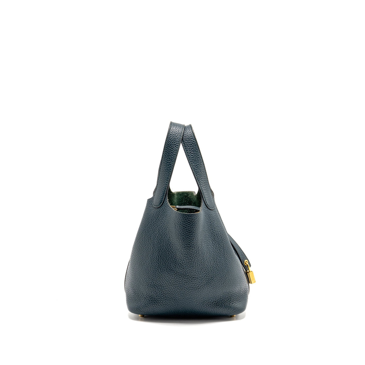 Hermes Picotin 18 Lock Bag Clemence 6O Vert Cypress GHW