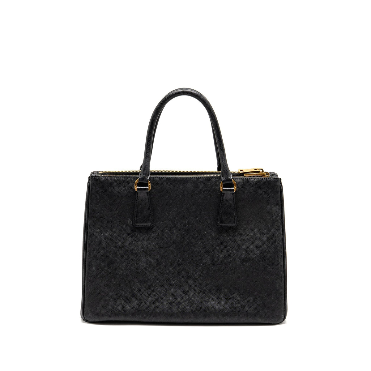 PRADA LARGE SAFFIANO TOTE BAG GALLERIA SAFFIANO LEATHER BLACK GHW