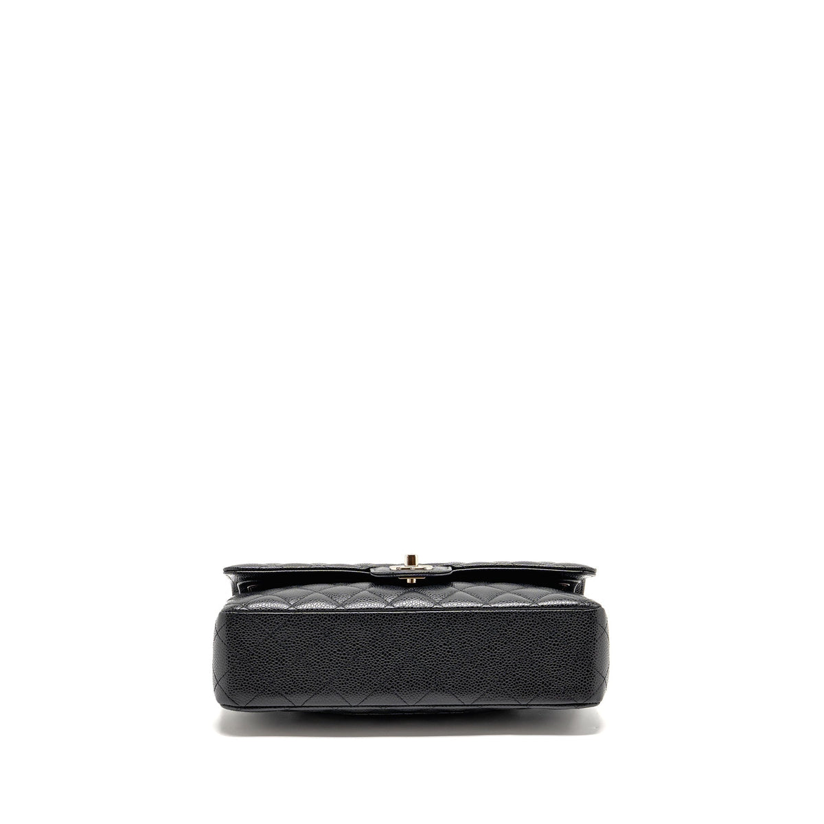 CHANEL MEDIUM CLASSIC DOUBLE FLAP BAG CAVIAR BLACK SHW
