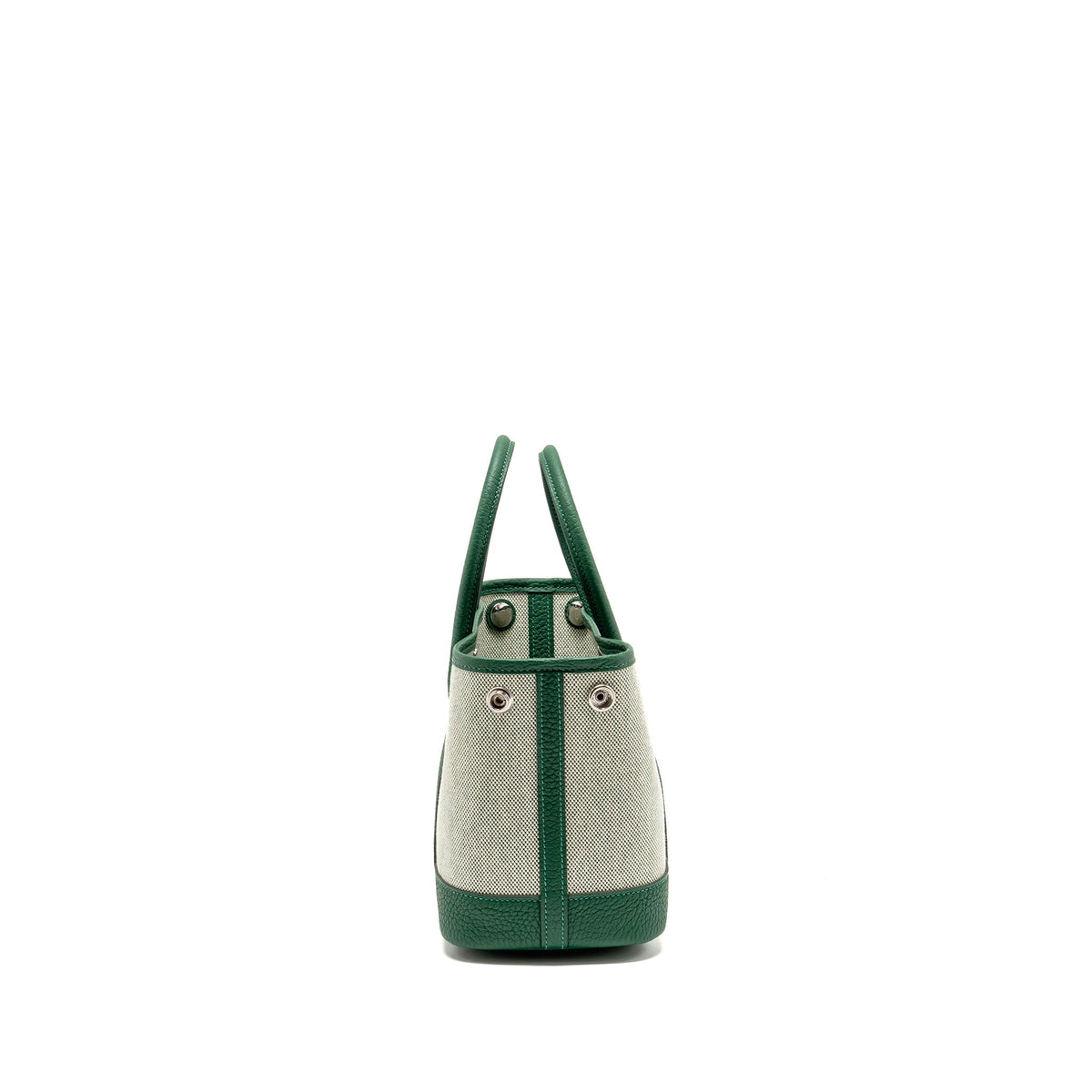 Hermes Neo Garden Party 23 Canvas/Negonda ecru/Vert Moyen SHW