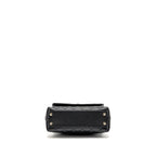 CHANEL SMALL COCO HANDLE CAVIAR BLACK LGHW (MICROCHIP)