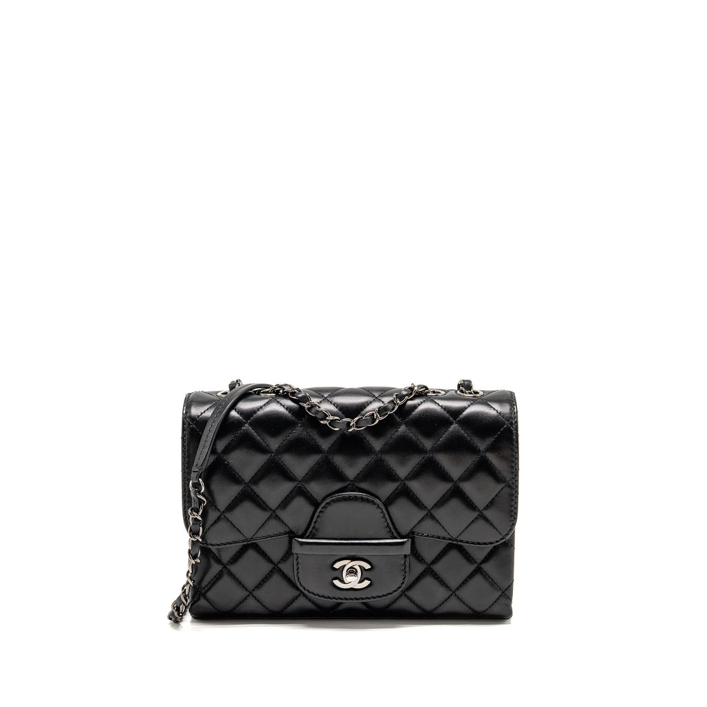 CHANEL COCO LOOP SINGLE FLAP BAG LAMBSKIN BLACK SHW