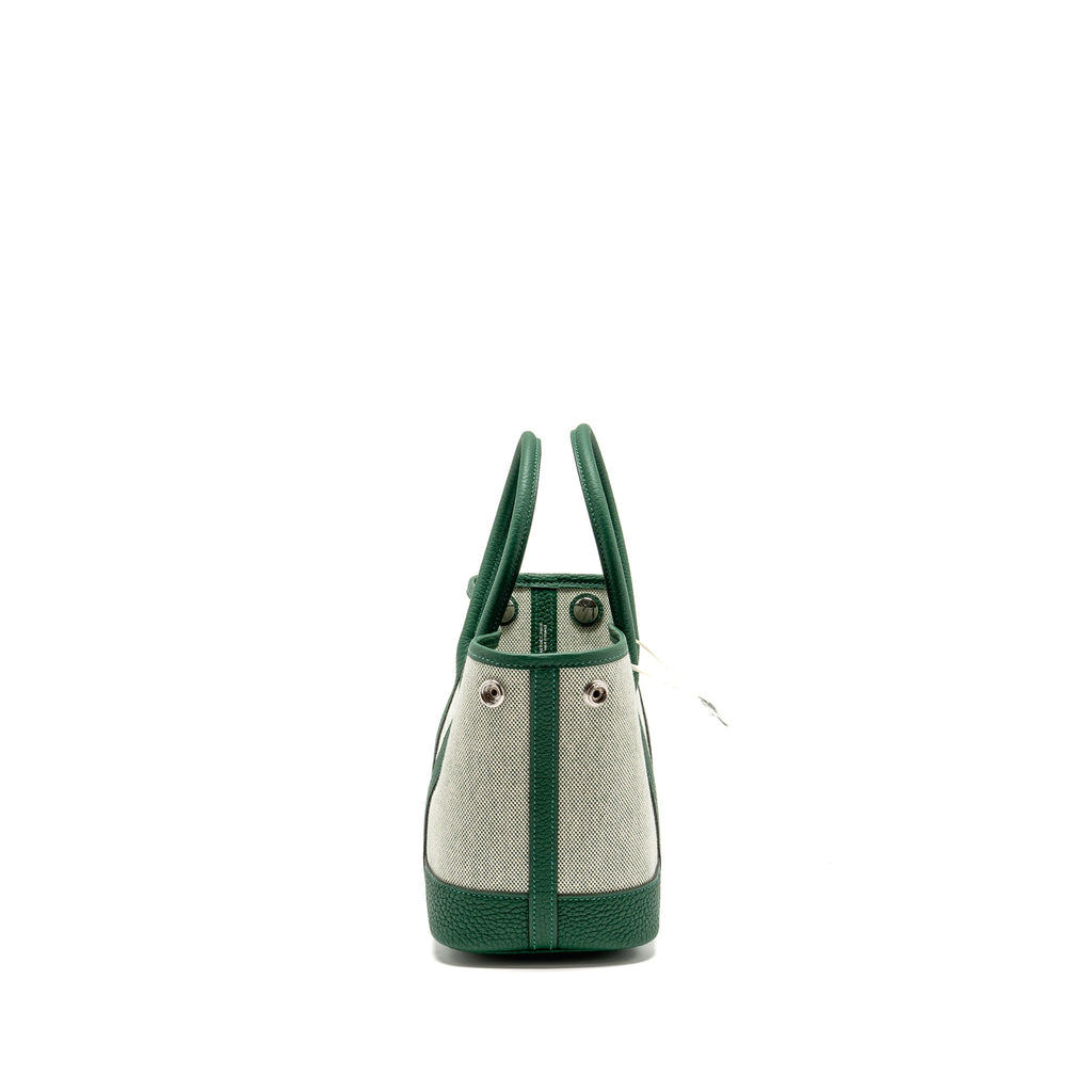 Hermes Neo Garden Party 23 Canvas/Negonda ecru/Vert Moyen SHW